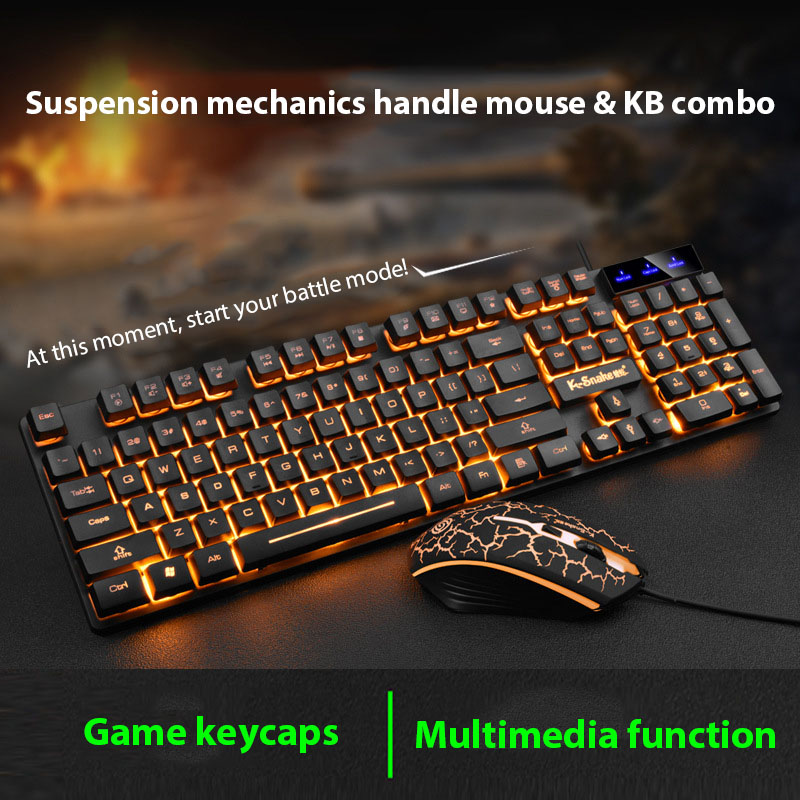 Gaming Keyboard And Mouse Combo - مجموعة لوحة مفاتيح وماوس KM320 مقاومة