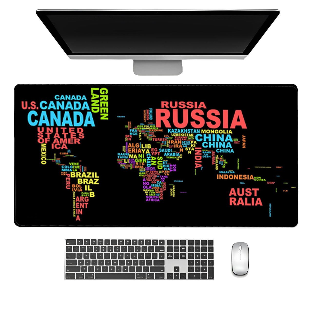 Gaming Keyboard Name - لوحة ماوس مطاطية للألعاب والمكتب مع