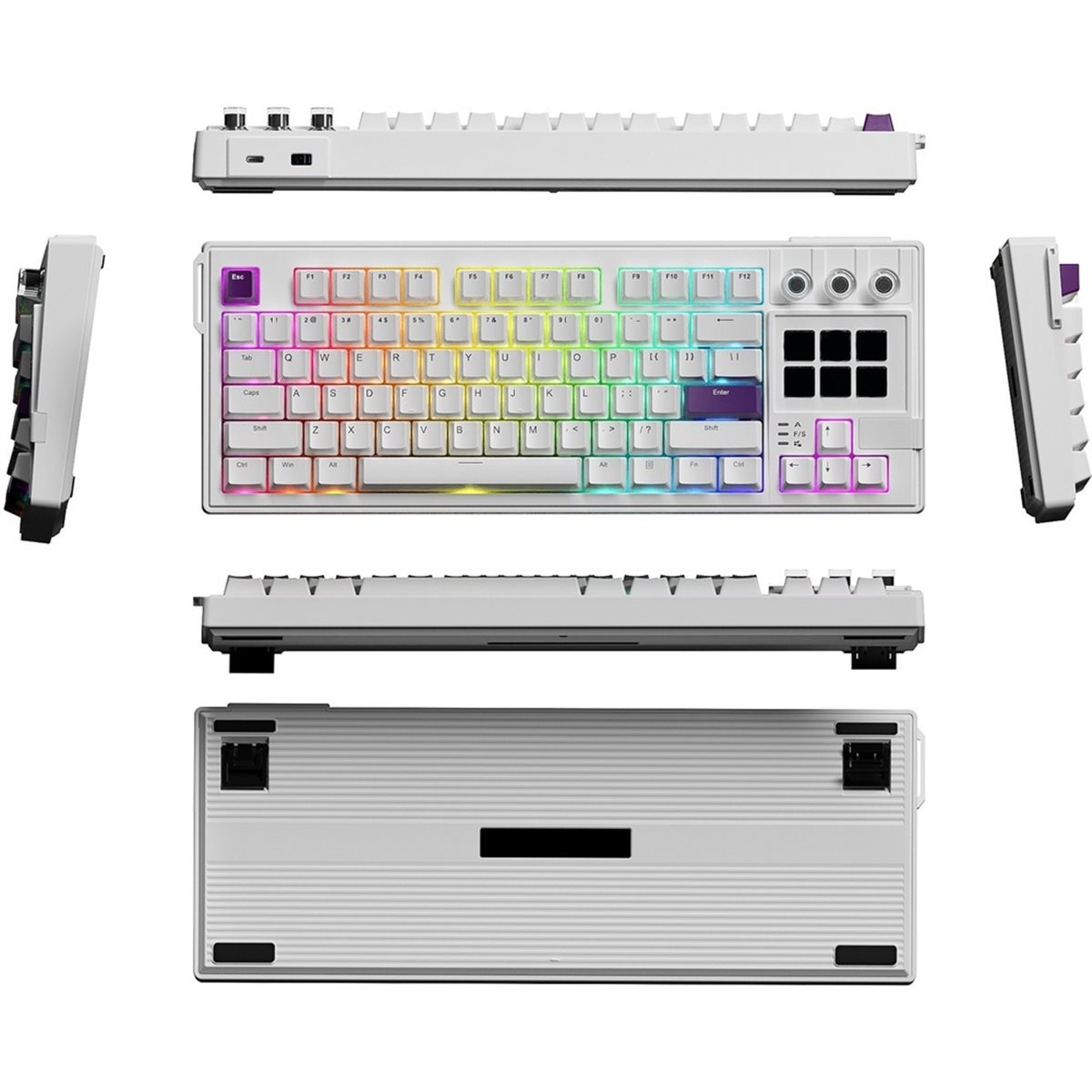 Gaming Keyboard Ergonomic - تحديث. لوحة مفاتيح ميكانيكية مرئية K1