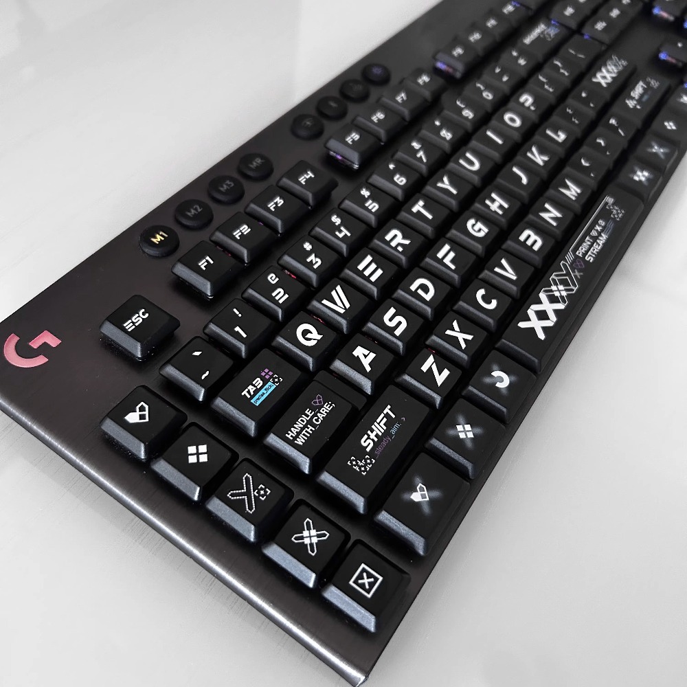Gaming Keyboard Non Mechanical - أغطية مفاتيح PBT متوافقة مع Logitech