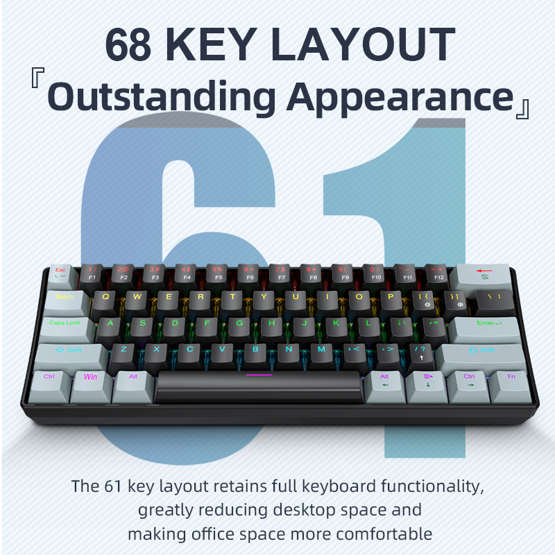Gaming Keyboard Mini Mechanical - لوحة مفاتيح ميكانيكية صغيرة من APAYADO