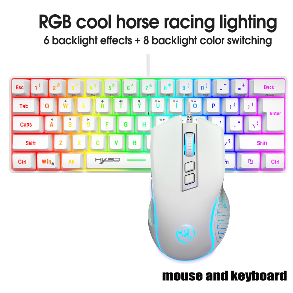 Gaming Keyboard Ergonomic - طقم لوحة مفاتيح وماوس للألعاب، مجموعة