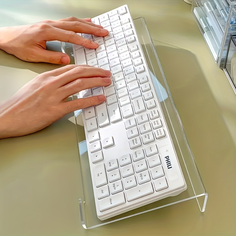 Gaming Keyboard Ergonomic - حامل لوحة مفاتيح أكريليك، منظم سطح