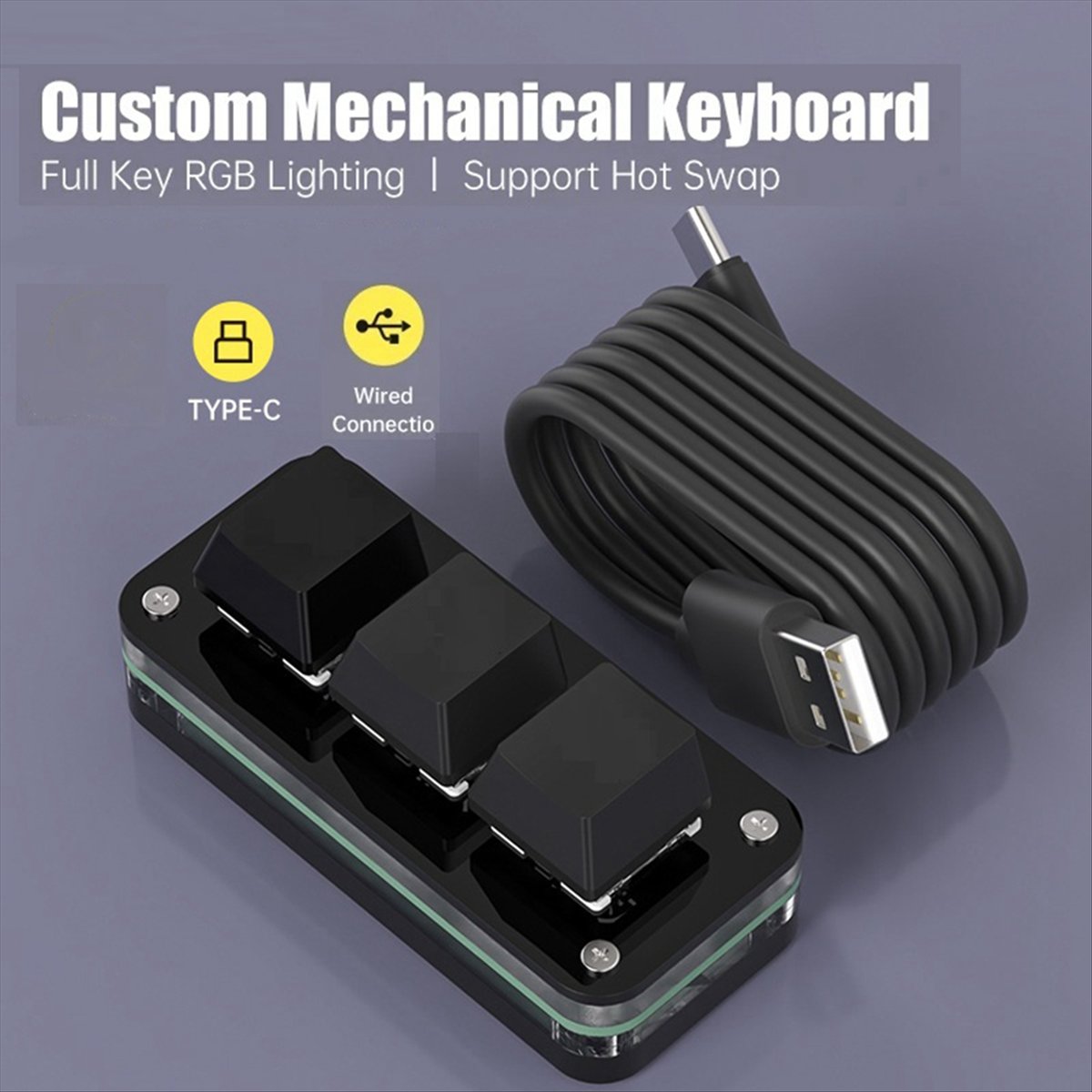 Gaming Keyboard Mini - لوحة مفاتيح صغيرة للبرمجة الماكروية بثلاثة
