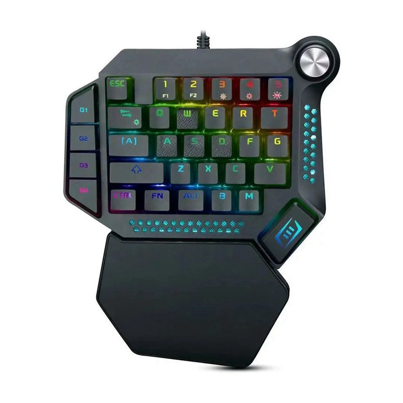 Gaming Keyboard Training - AEF6-لوحة مفاتيح الألعاب الميكانيكية بيد واحدة