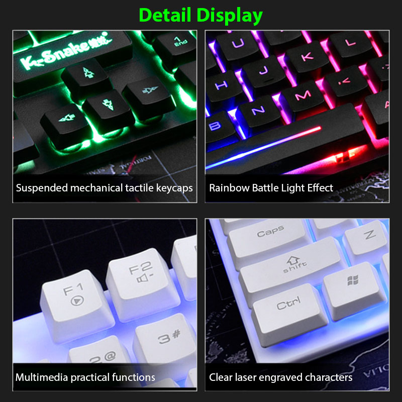 مجموعة لوحة مفاتيح وماوس KM320 - مراجعة Gaming Keyboard And Mouse Combo وسعره