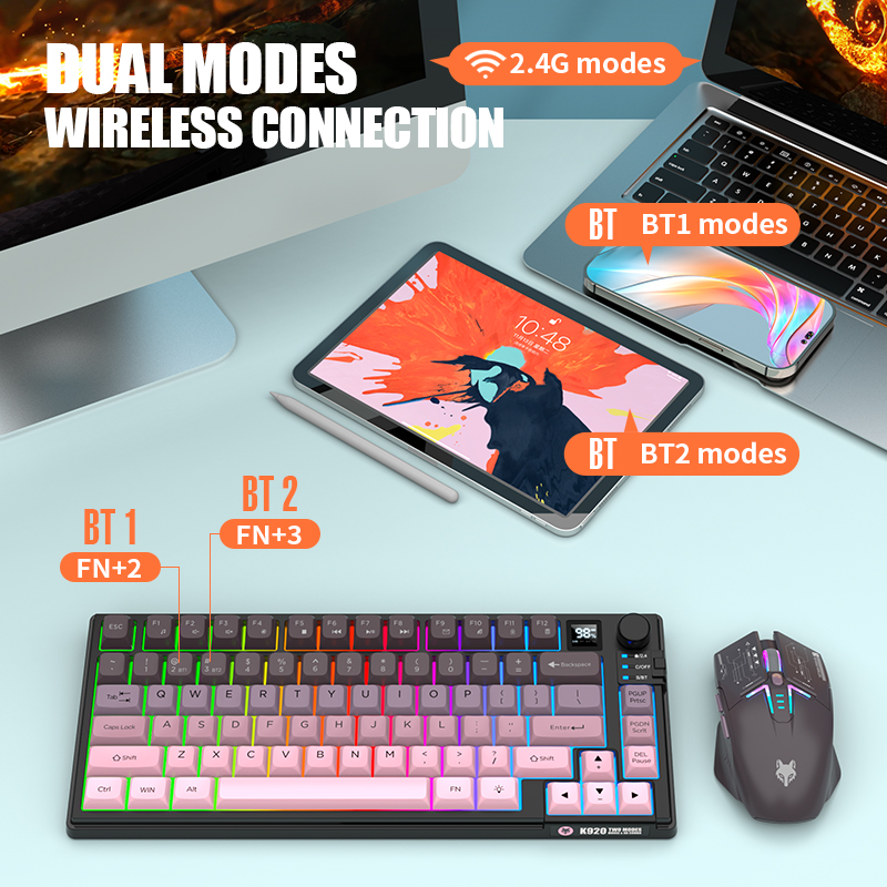مجموعة لوحة مفاتيح وماوس لاسلك - مراجعة Gaming Keyboard Ergonomics وسعره