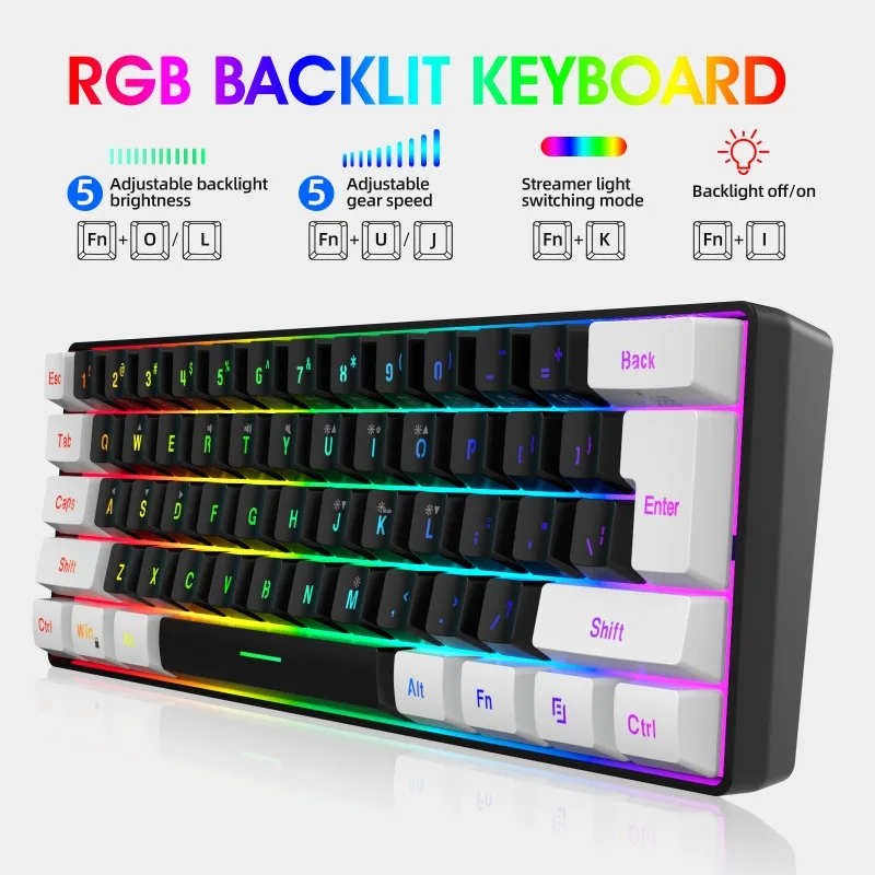 طقم لوحة مفاتيح وماوس للألعاب  - مراجعة Gaming Keyboard Ergonomic وسعره
