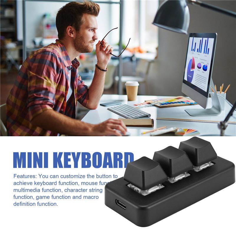 لوحة مفاتيح صغيرة قابلة للبرمج - مراجعة Gaming Keyboard Mini Mechanical وسعره