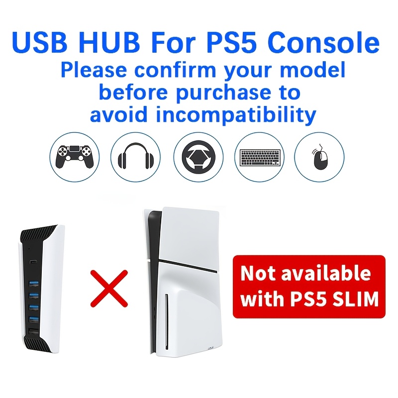 موزع USB 5 في 1 لجهاز PS5، محو - مراجعة Gaming Keyboard Splitter وسعره