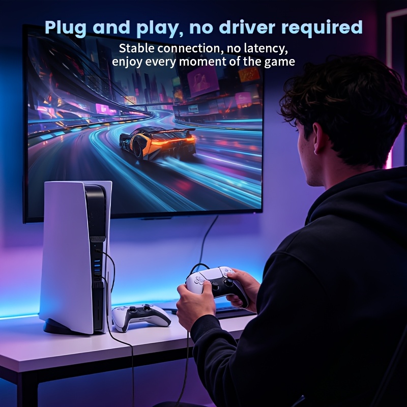 موزع USB 5 في 1 لجهاز PS5، محو - مراجعة Gaming Keyboard Splitter وسعره