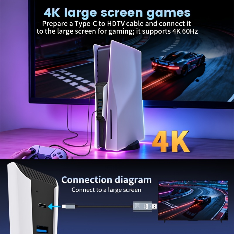 موزع USB 5 في 1 لجهاز PS5، محو - مراجعة Gaming Keyboard Splitter وسعره