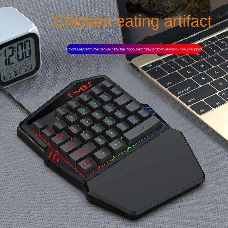طقم لوحة مفاتيح بيد واحدة ، لع - مراجعة Gaming Keyboard Hand وسعره