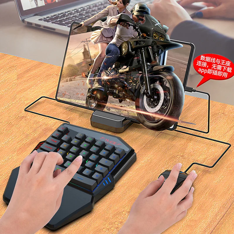 طقم لوحة مفاتيح بيد واحدة ، لع - مراجعة Gaming Keyboard Hand وسعره
