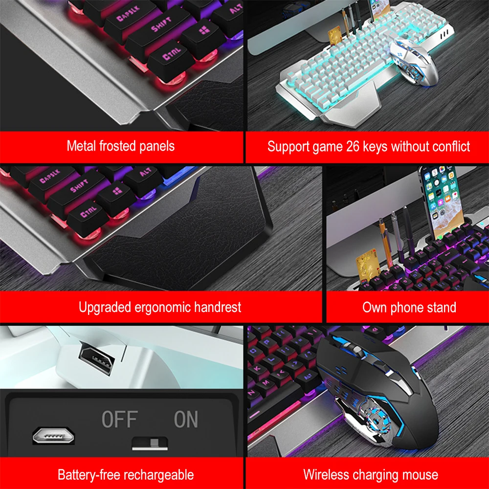 K680 لوحة مفاتيح وماوس لاسلكي  - مراجعة Gaming Keyboard Mini وسعره