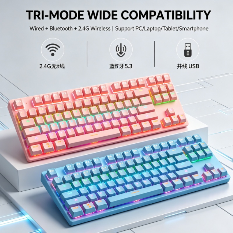 لوحة مفاتيح ميكانيكية سلكية BA - مراجعة Gaming Keyboard K300 وسعره