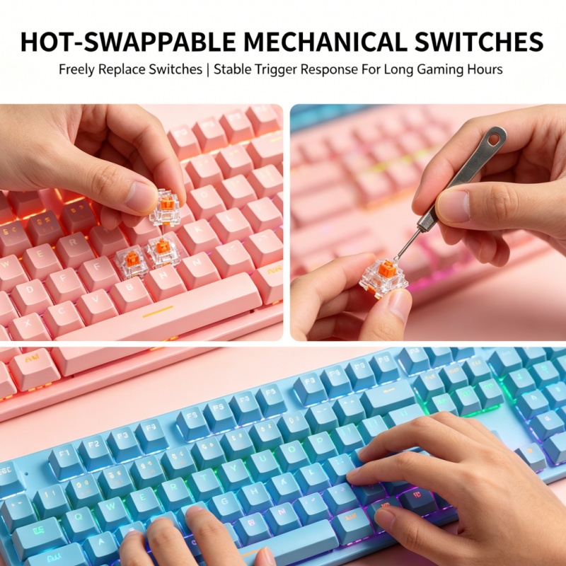 لوحة مفاتيح ميكانيكية سلكية BA - مراجعة Gaming Keyboard K300 وسعره
