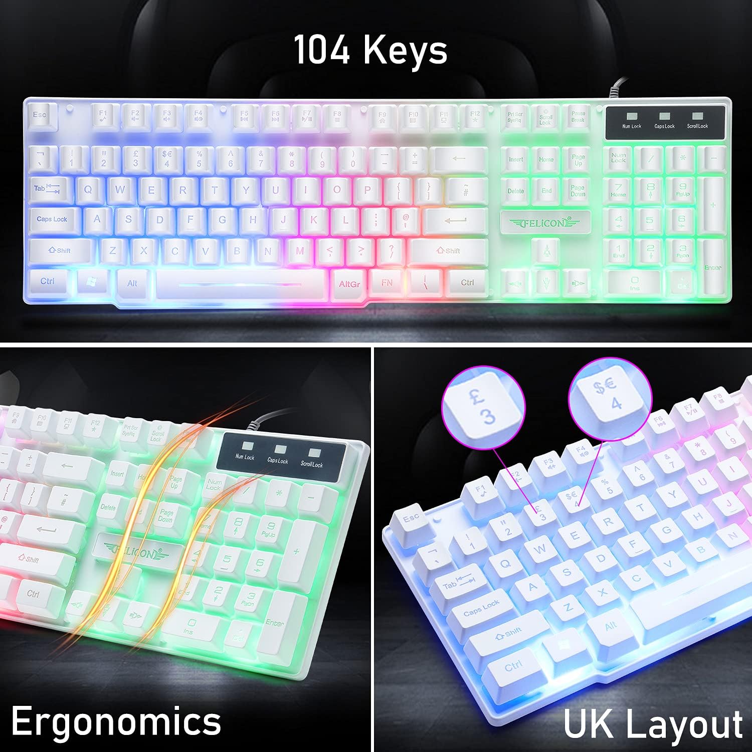 MAMBASNAKE T11 UK 100% لوحة مف - مراجعة Gaming Keyboard Ergonomic وسعره