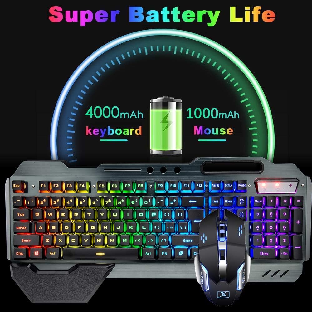 مجموعة لوحة مفاتيح وماوس لاسلك - مراجعة Gaming Keyboard Ergonomic وسعره