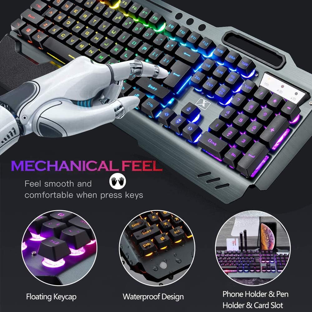 مجموعة لوحة مفاتيح وماوس لاسلك - مراجعة Gaming Keyboard Ergonomic وسعره