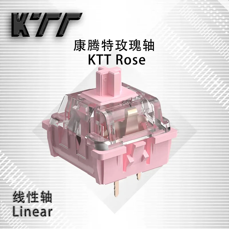 KTT Rose Switch Linear 63g 5pi - مراجعة Keyboard Lube Kit وسعره