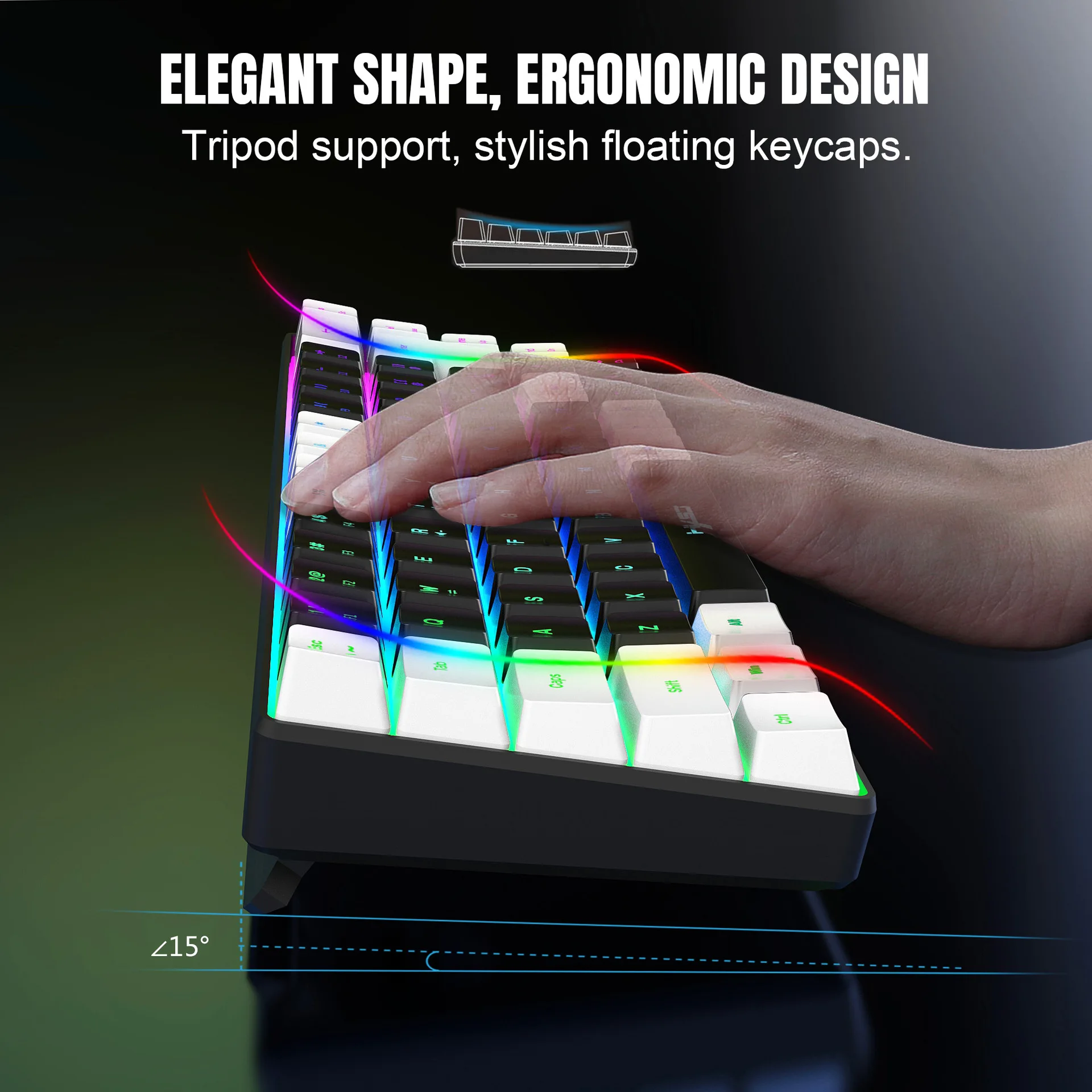 طقم لوحة مفاتيح وماوس مع إضاءة - مراجعة Gaming Keyboard And Mouse Combo وسعره
