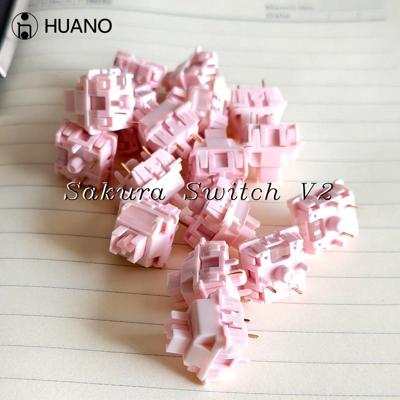 HUANO Sakura V2 Switch 5-Pins  - مراجعة Gaming Keyboard Mini Mechanical وسعره