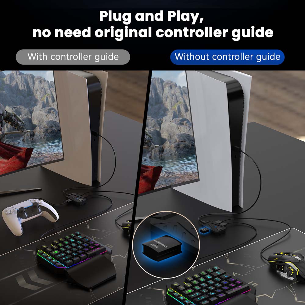 محول USB نوع C للوحة مفاتيح وم - مراجعة Gaming Keyboard And Mouse Combo وسعره
