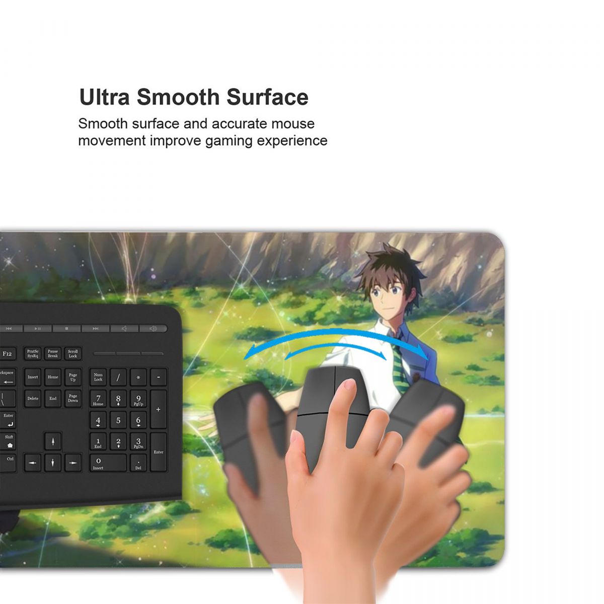 لوحة ماوس كبيرة بتصميم أنمي يا - مراجعة Gaming Keyboard Name وسعره