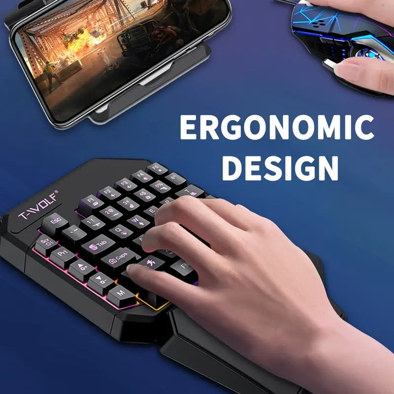 محول ألعاب محمول 2 في 1 من Foc - مراجعة Gaming Keyboard And Mouse Mobile وسعره