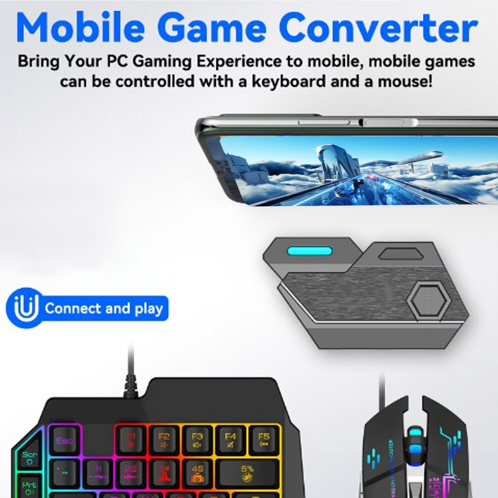 مجموعة ألعاب الهاتف المحمول كو - مراجعة Gaming Keyboard And Mouse Mobile وسعره
