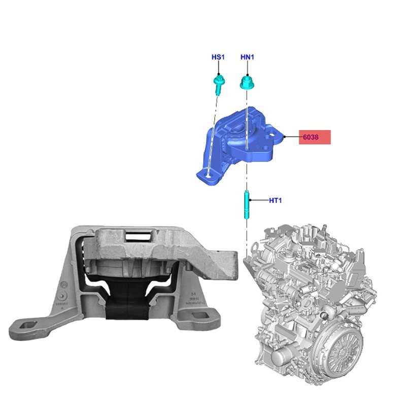 طقم حشية تثبيت المحرك KV6Z-603 - مراجعة Gasket Mount Kit وسعره