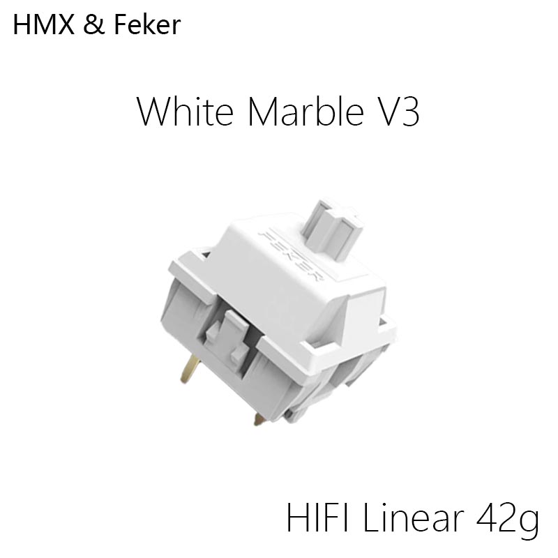 HMX Feker White Marble V3 ملحق - مراجعة Gaming Keyboard Mini Mechanical وسعره
