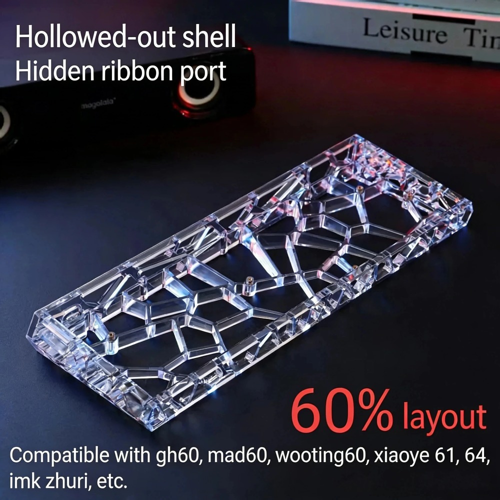 غطاء لوحة مفاتيح GH60 شفاف ومج - مراجعة Hot Swap Pcb وسعره