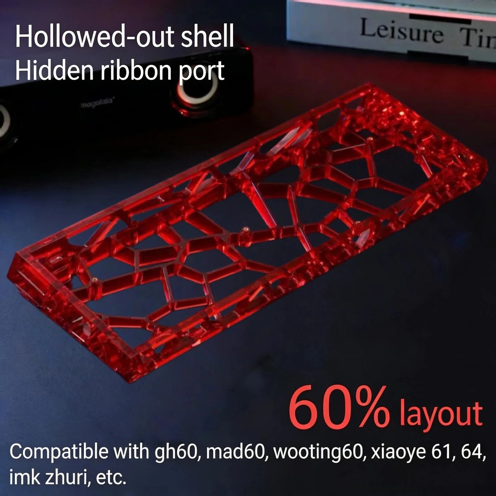 غطاء لوحة مفاتيح GH60 شفاف ومج - مراجعة Hot Swap Pcb وسعره