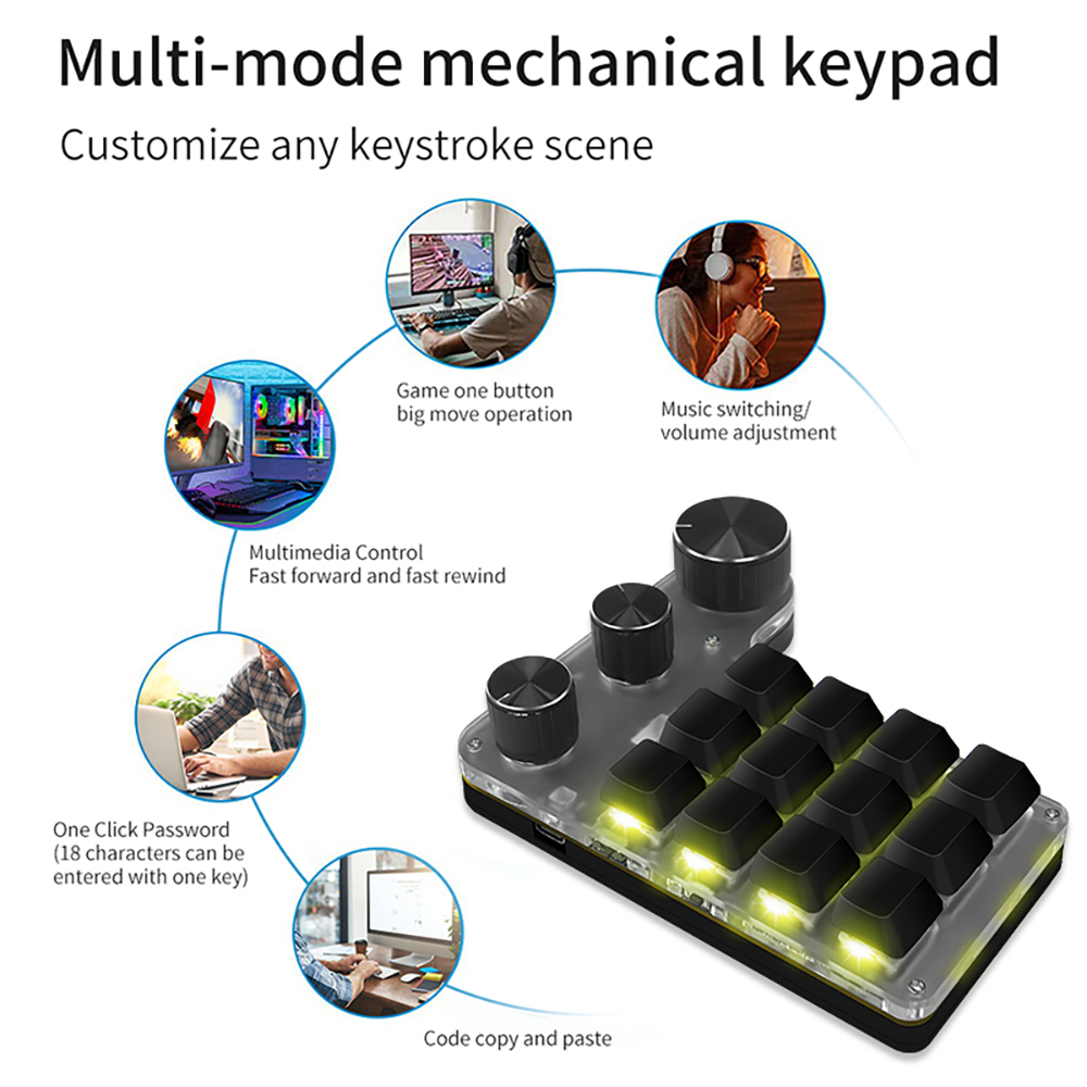 لوحة مفاتيح مخصصة لبرمجة البلو - مراجعة Gaming Keyboard Mini Mechanical وسعره